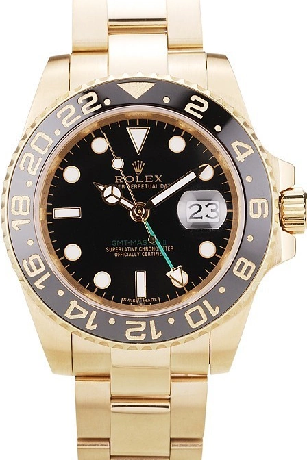 Best AAA Replica Sites II Black GMT Dial Rolex 98228 Black Master Ceramic Bezel 0717